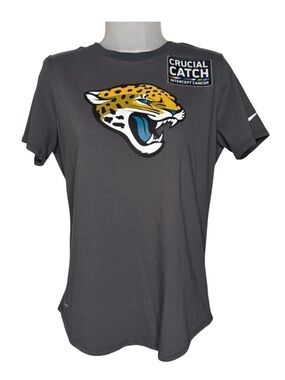 Nike Dri Fit NFL Jacksonville Jaguars Crucial Catch Intercept Cancer. Size M